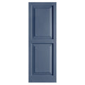 2-Pack Indigo Blue Raised Panel Vinyl Exterior Shutters W5083