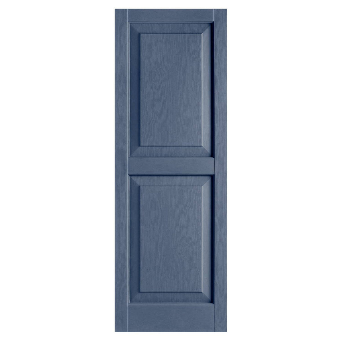 2-Pack Indigo Blue Raised Panel Vinyl Exterior Shutters W5083