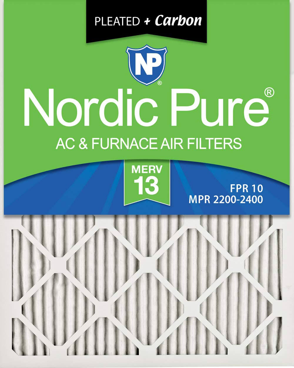 6 Pack MERV 13 Carbon AC Furnace Air Filters Q604