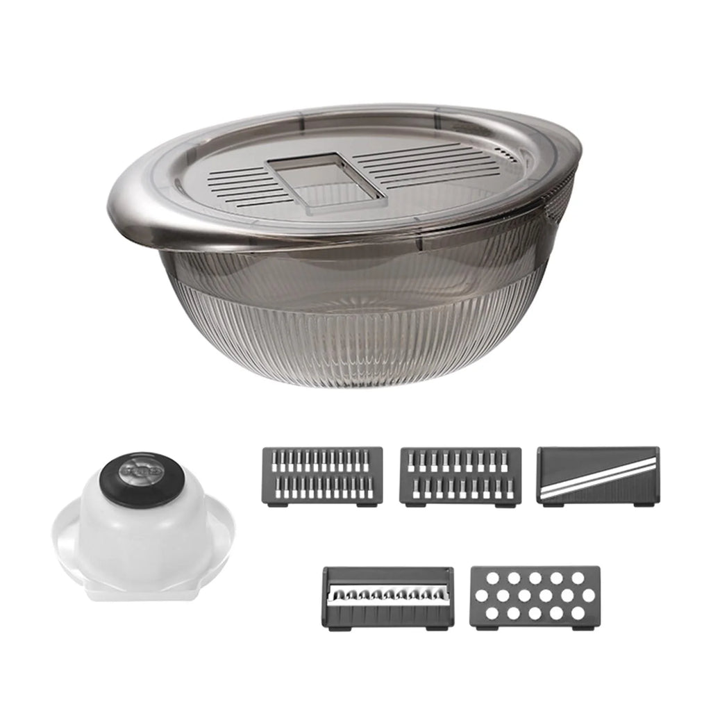 Gray 5 Blade Vegetable Chopper with Container Z79013