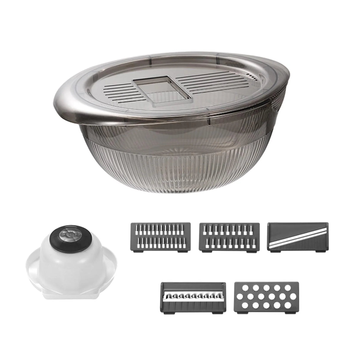Gray 5 Blade Vegetable Chopper with Container Z79013
