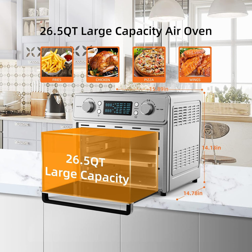 26.5 QT Stainless Steel Air Fryer Toaster Oven Combo Z24466