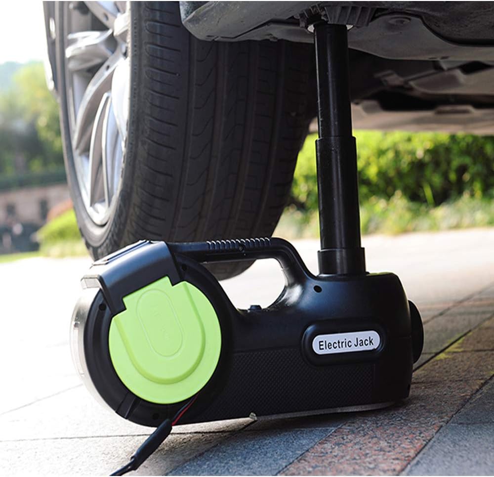 Electric Car Jack Kit with Tire Repair Kit Hydraulic Car Jack Portable Car Tool Box J475
