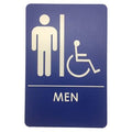 Mens Handicap Restroom Sign Blue/White K355224