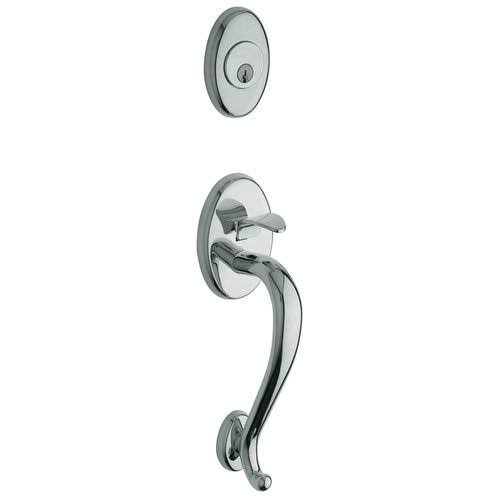Full Dummy Sectional Handleset Wave Lever Distressed Antique Nickel LH Y15067