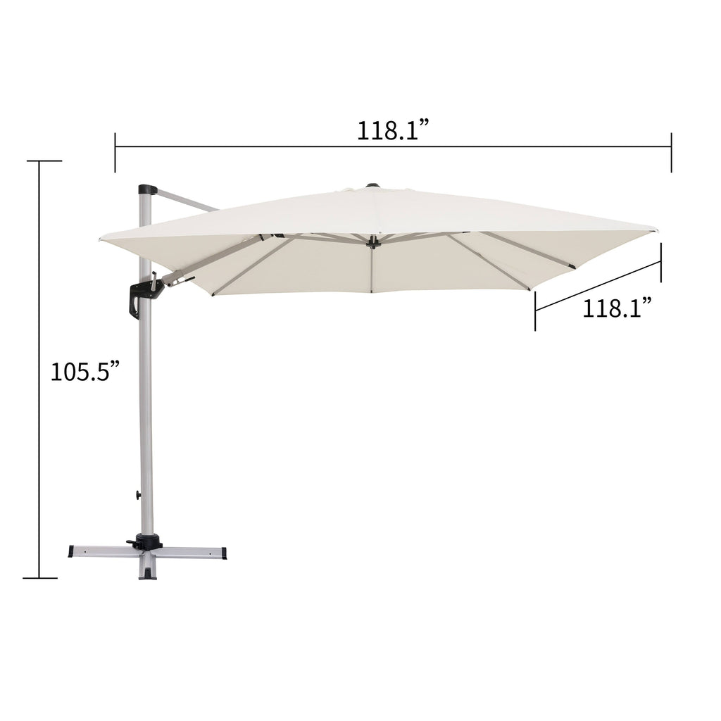 Pacific Blue Offset Patio Cantilever Umbrella M38181