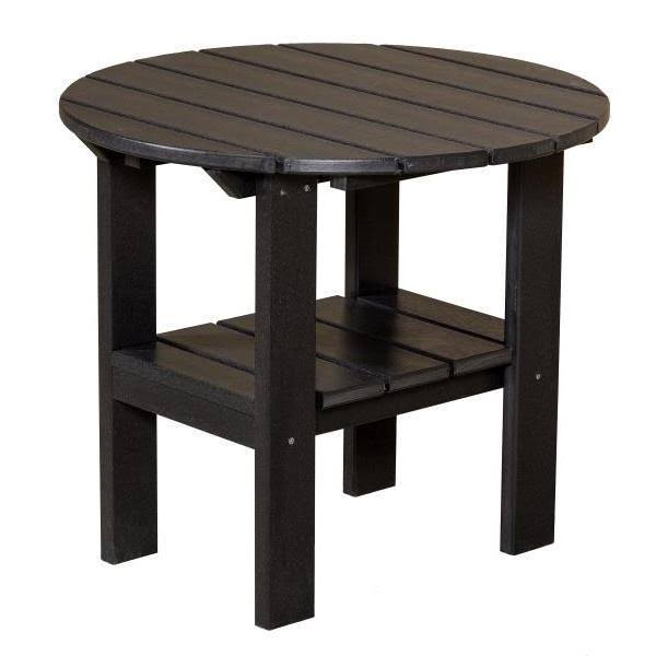 White Round Adirondack Side Table R881