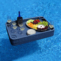 Navy Wicker Floating Pool Tray with Aluminum Frame S1868