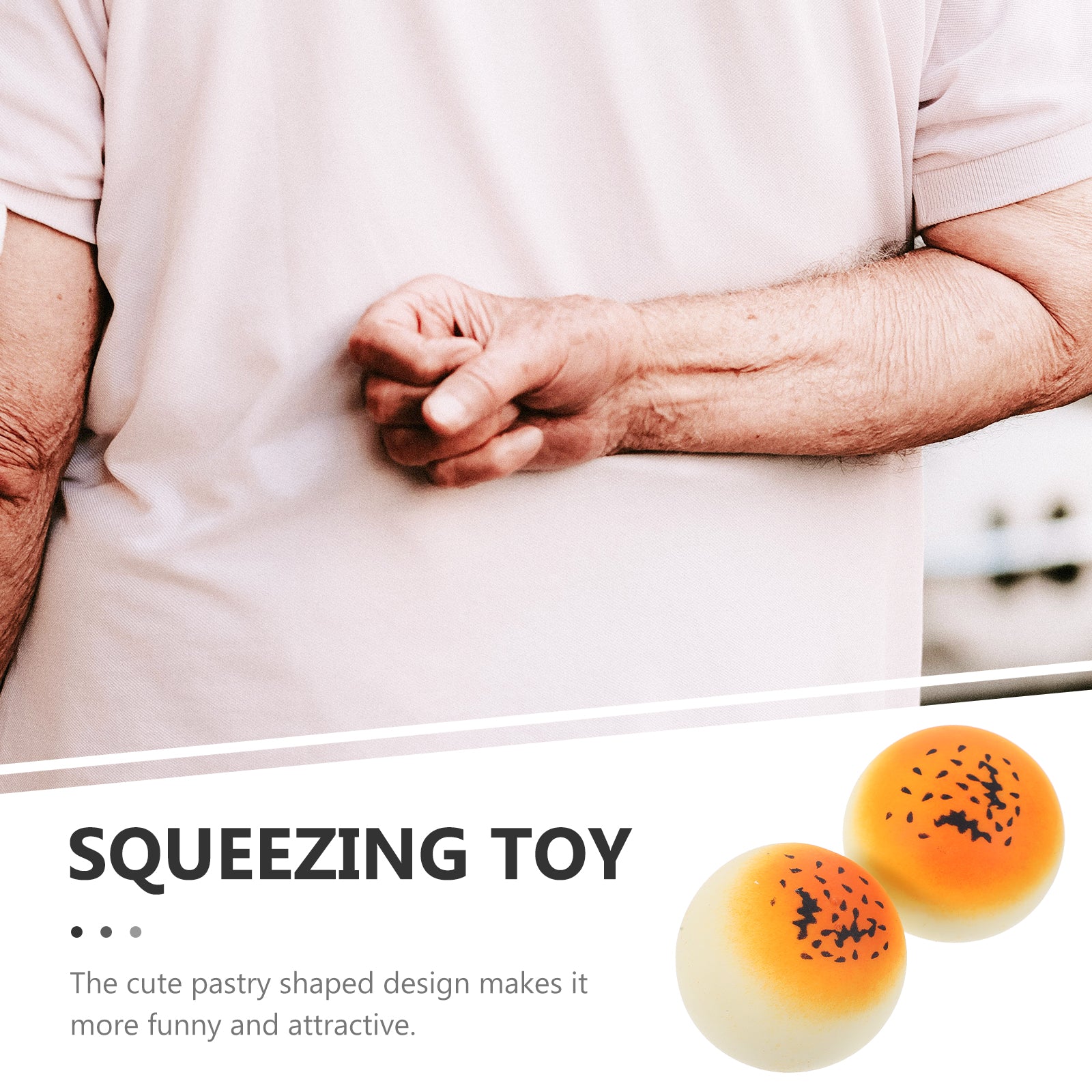 TPR Sensory Toys Simulated Egg Yolk Cake Slow Rebound R25955