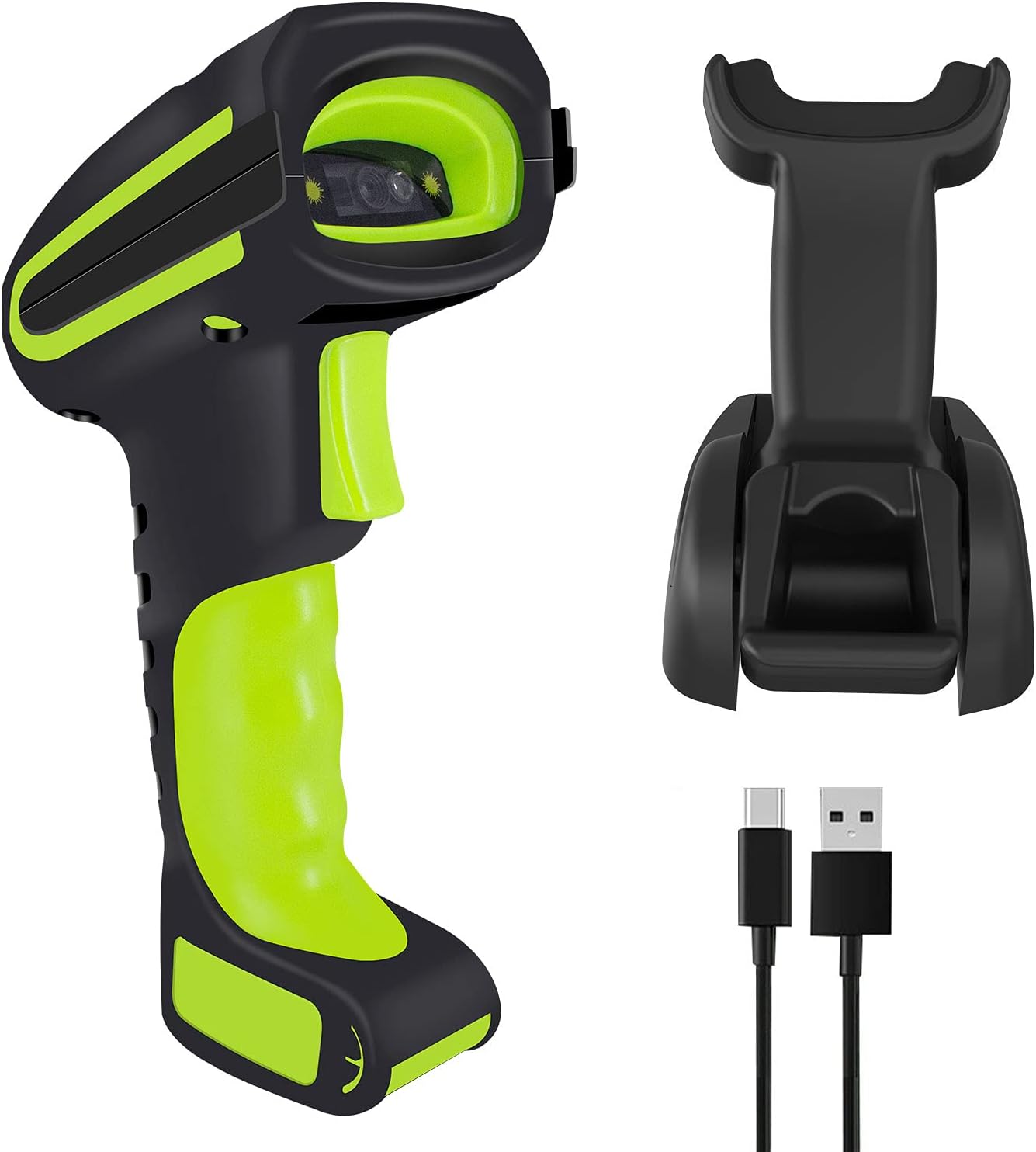 2D Wireless Barcode Scanner with Charging Cradle, Pack of 2 B39857