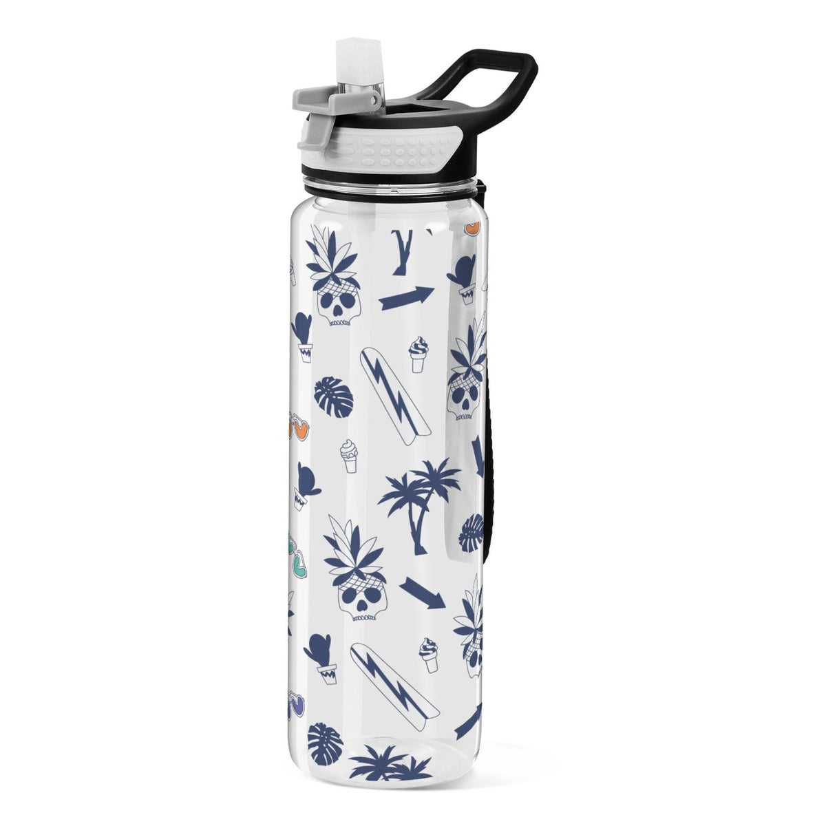 Clear 32oz Tritan Water Bottle with Straw F798439