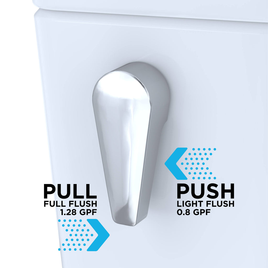 Cotton Two-Piece Elongated Dual Flush Toilet A960558