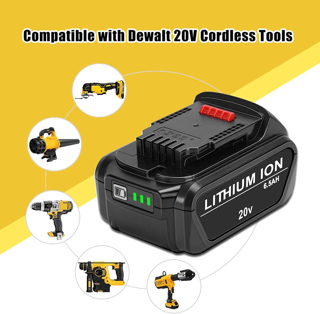 2 Pack 6.5Ah 20V Replace Battery F2246