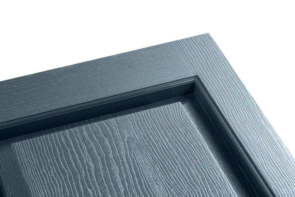 2-Pack Indigo Blue Raised Panel Vinyl Exterior Shutters W5083