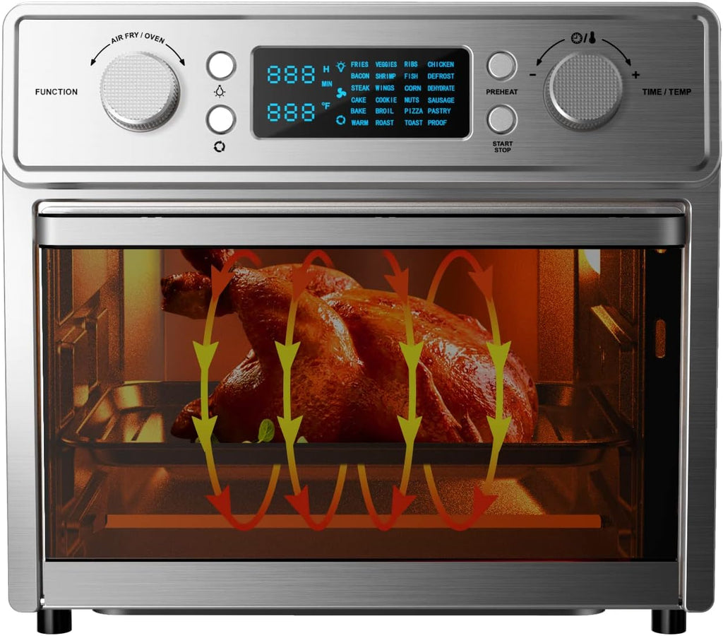 26.5 QT Stainless Steel Air Fryer Toaster Oven Combo Z24466