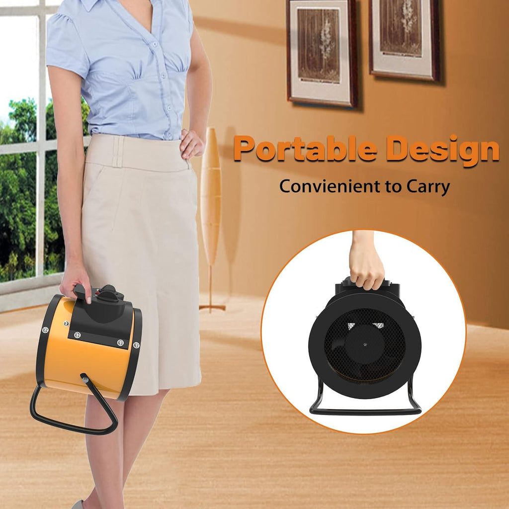 1500W Portable Electric Space Heater with Thermostat, Pack of 2 O21944