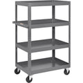 Multi-Level Steel Shelf Truck with 4 Shelves 36 x 24 800 lb. Capacity W4029