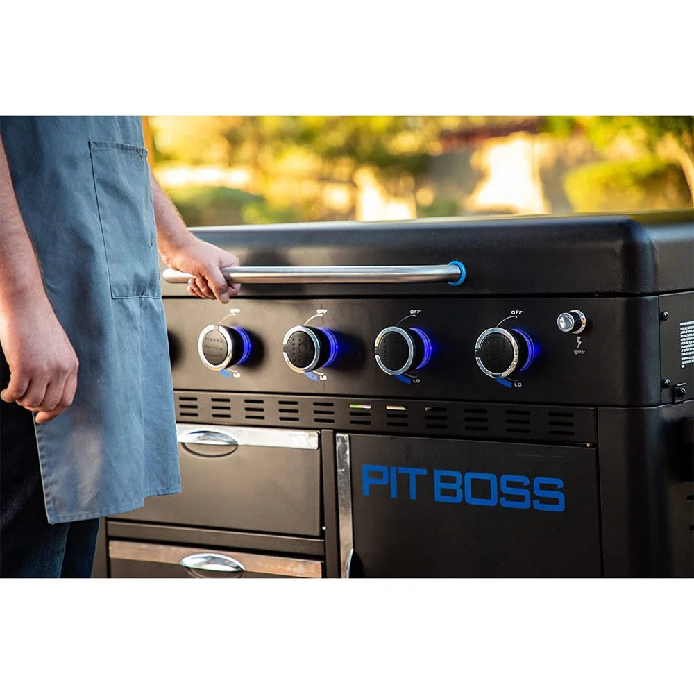 Portable 5-Burner Lift-Off Griddle with Cover R173
