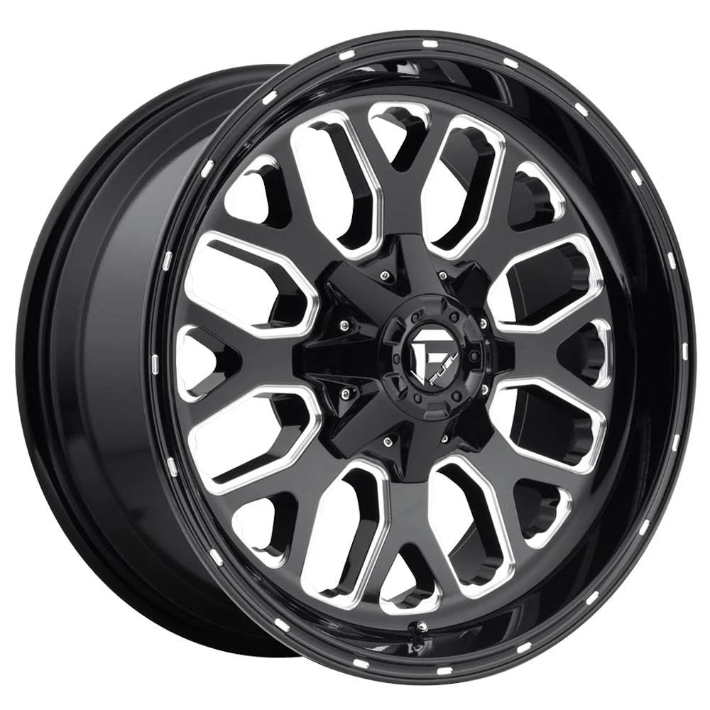 Gloss Black Milled Fuel D588 Wheel D242