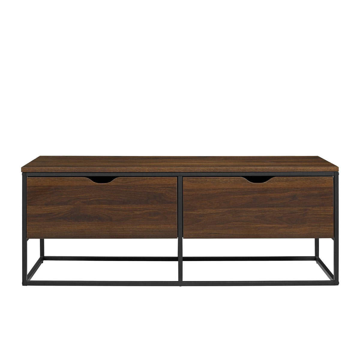 2 Drawer Entry Storage Bench Dark Walnut I555083
