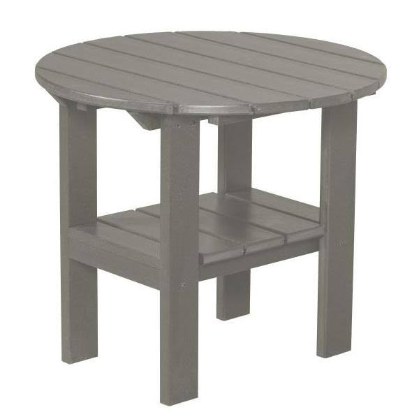 White Round Adirondack Side Table R881