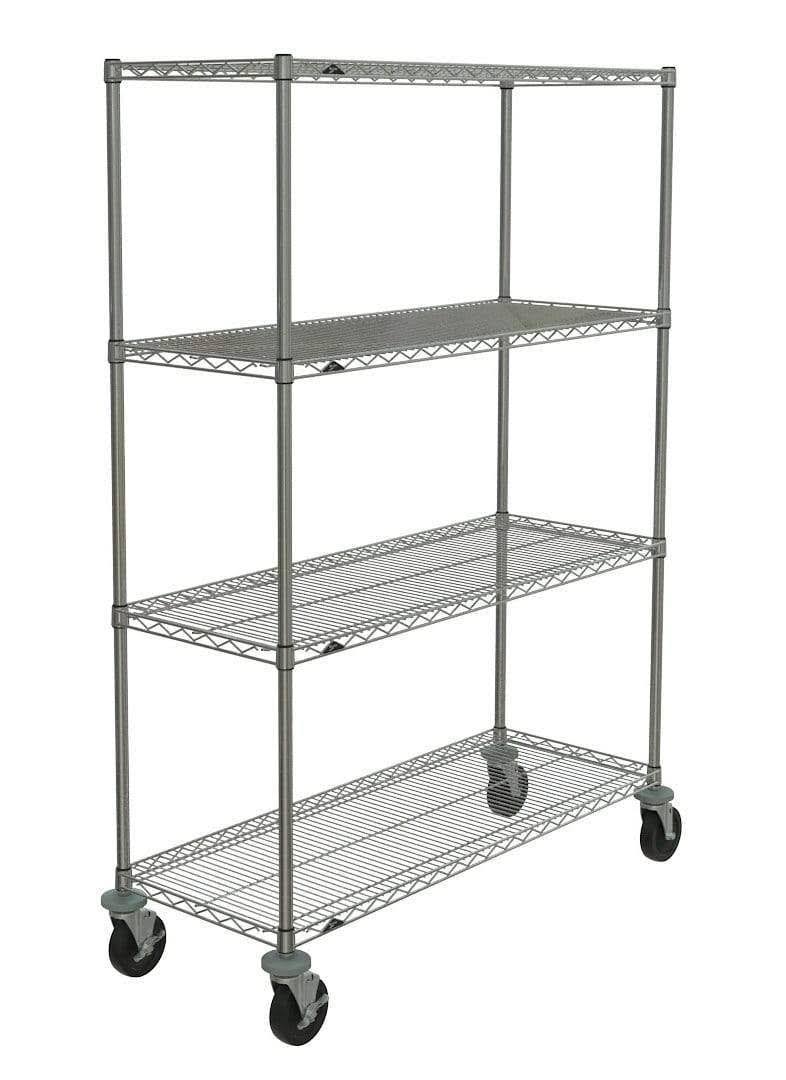 Stem Caster Cart, Wire, 48x22W x 18x22D x 69x22H D2685