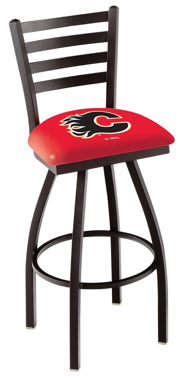 Black Wrinkle Swivel Bar Stool with Ladder Style Back B662