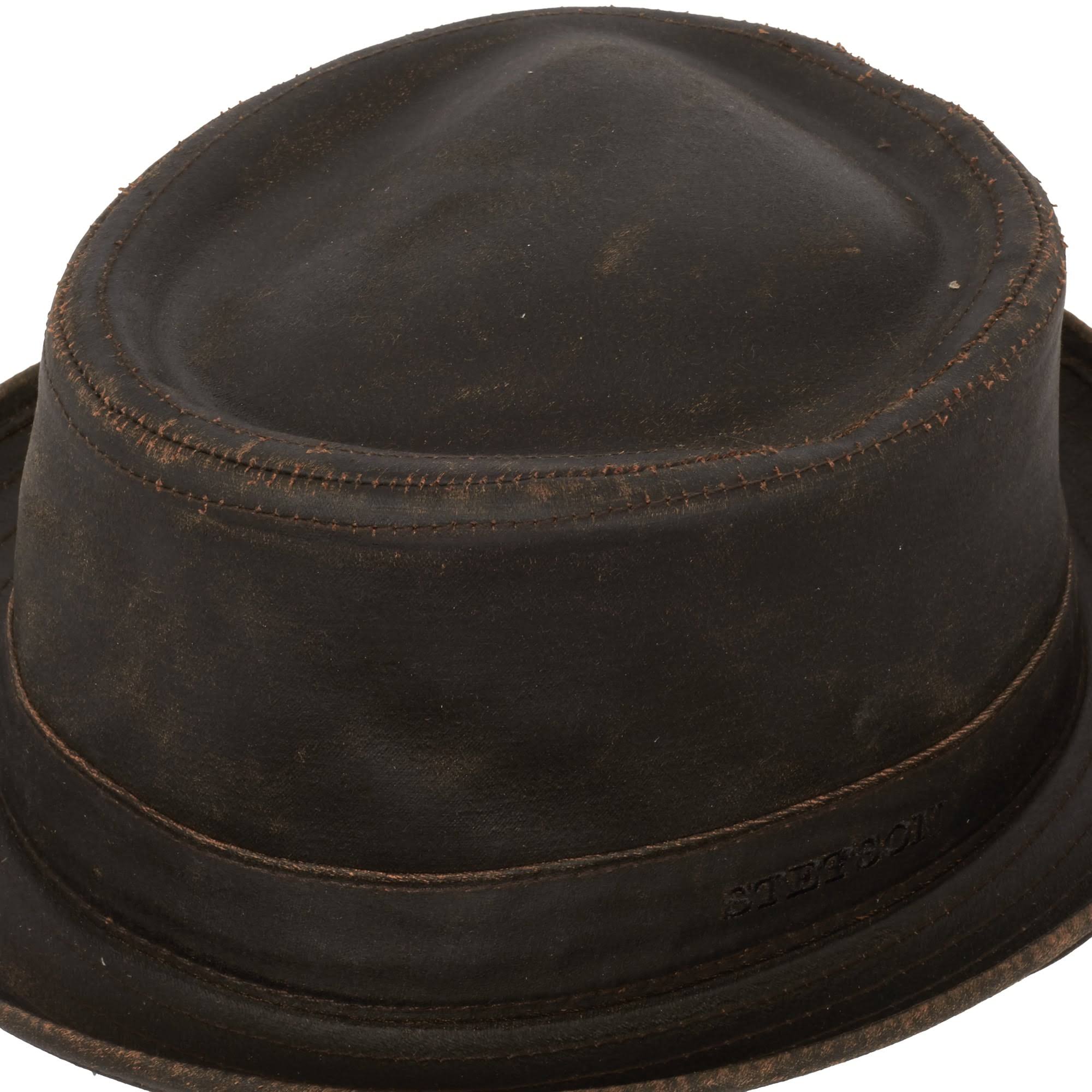 Brown Pork Pie Hat P354