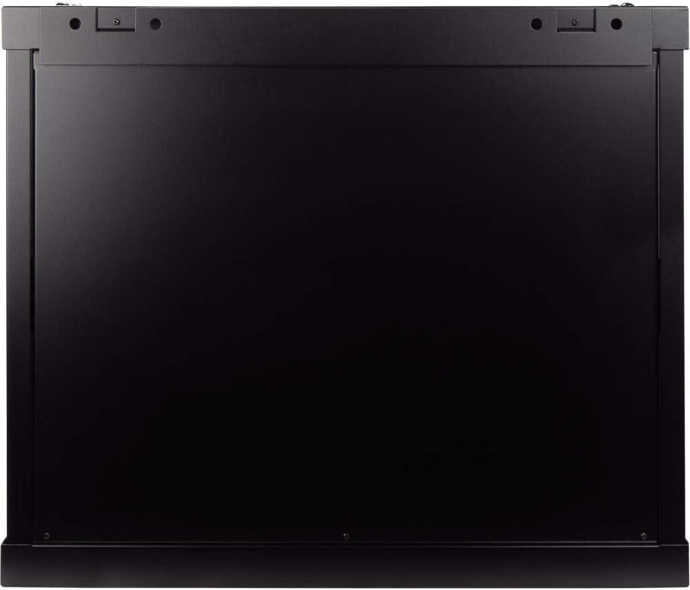 9U Wallmount Cabinet Enclosure 19-Inch Server Network Rack with Locking Perforated Door Black B563