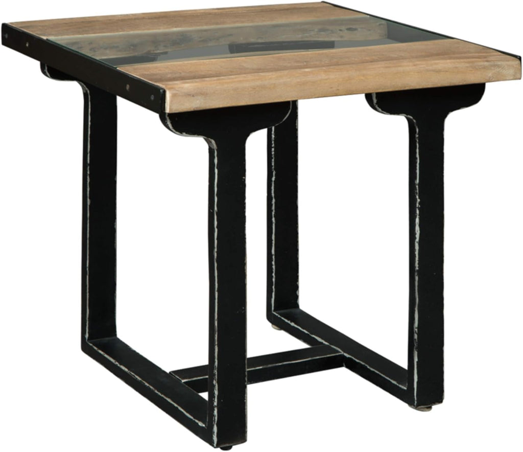Brown Cocktail Table with Shelf O72554
