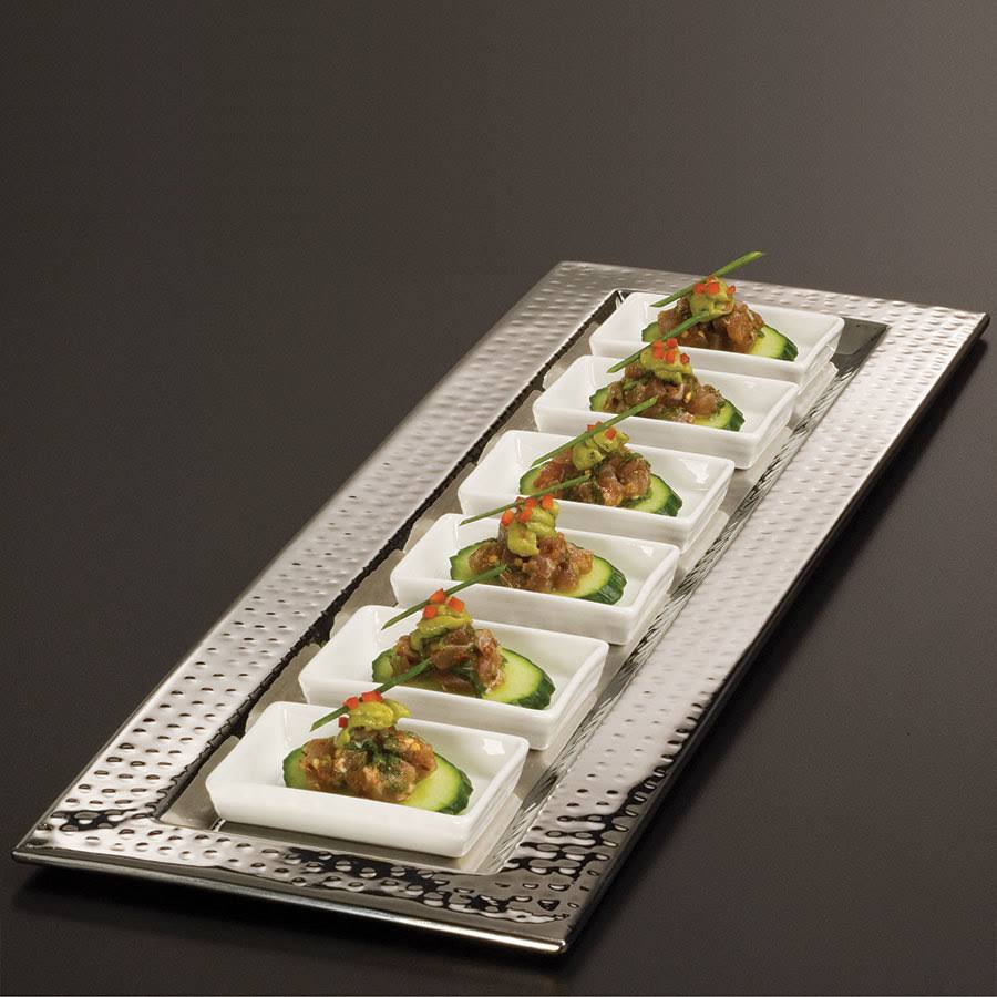 Stainless Steel Hammered Tray, 23-3/4x22 L M168566
