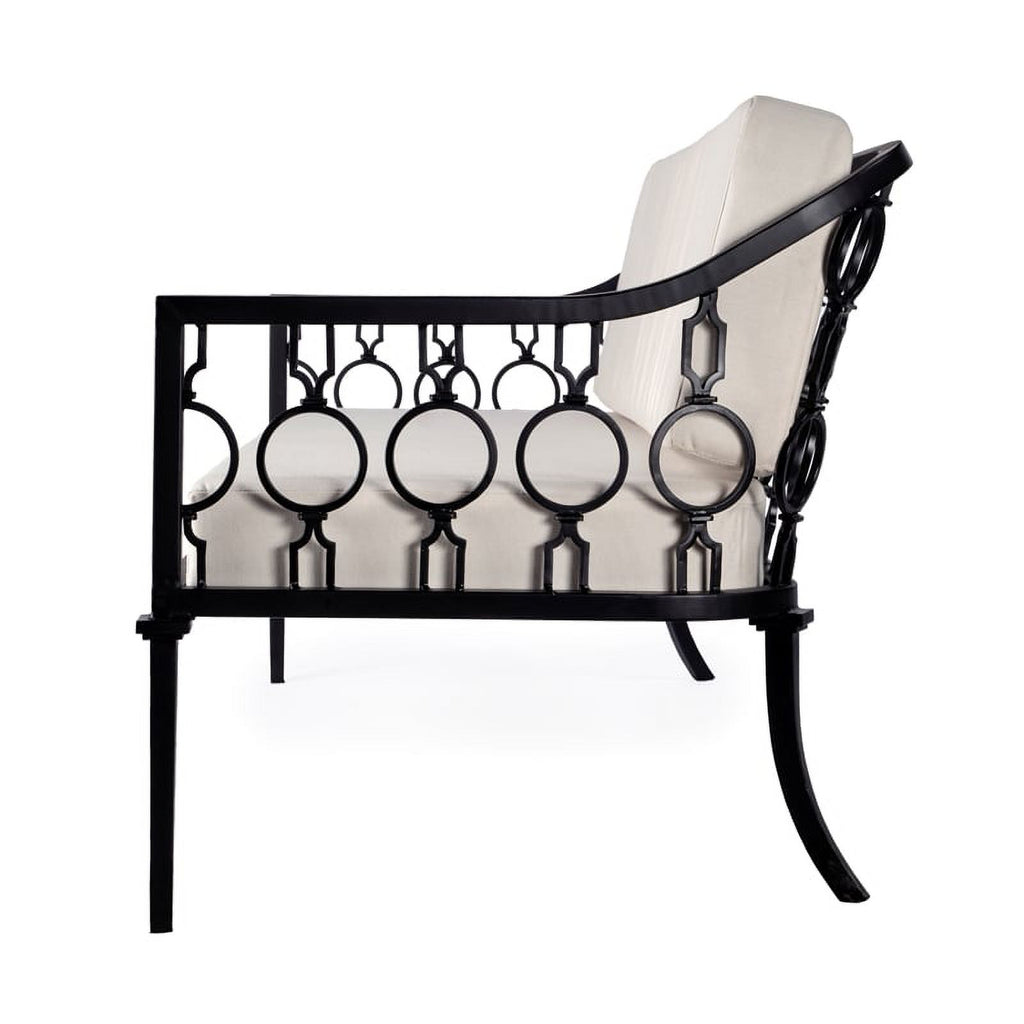 Black Outdoor Sofa and Lounge Chair 2-Piece Set B2508