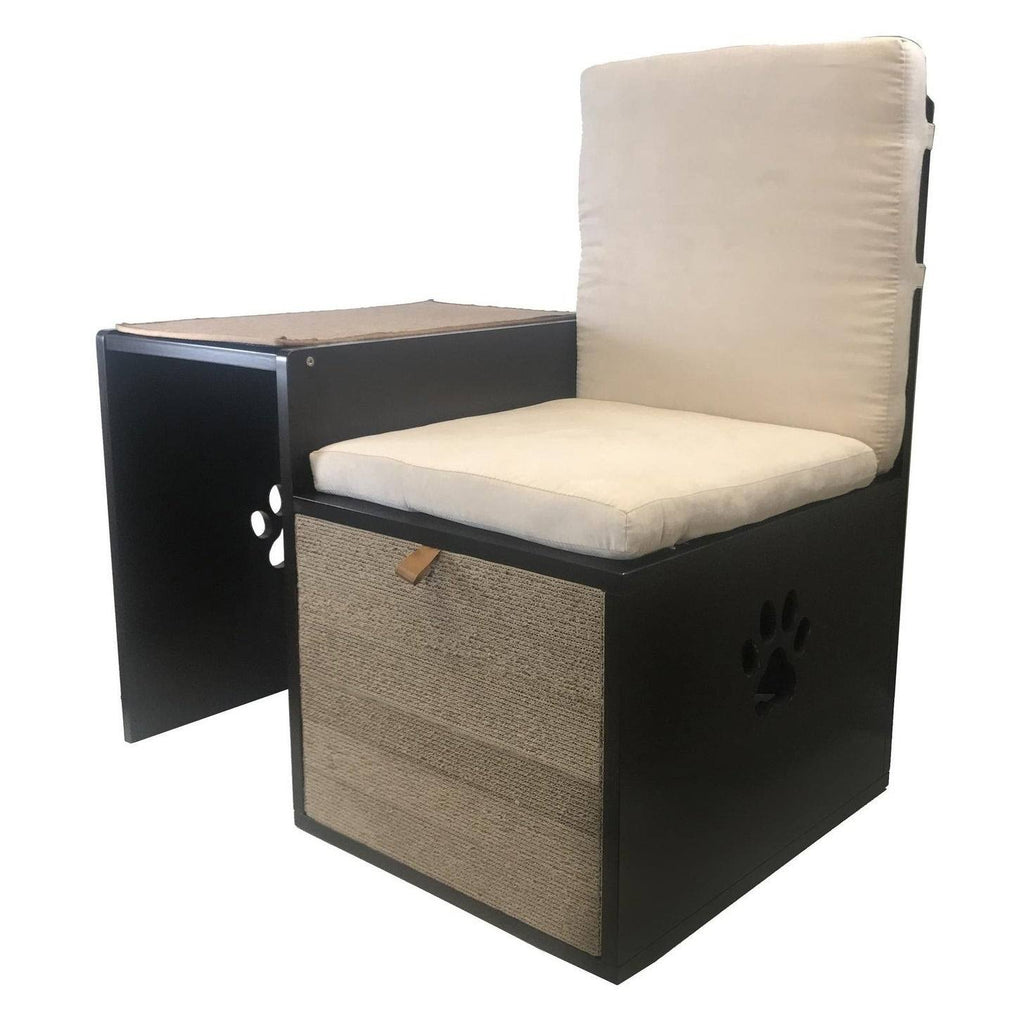 Brown Cat Walk Love Seat with Scratching Posts and Storage T20013