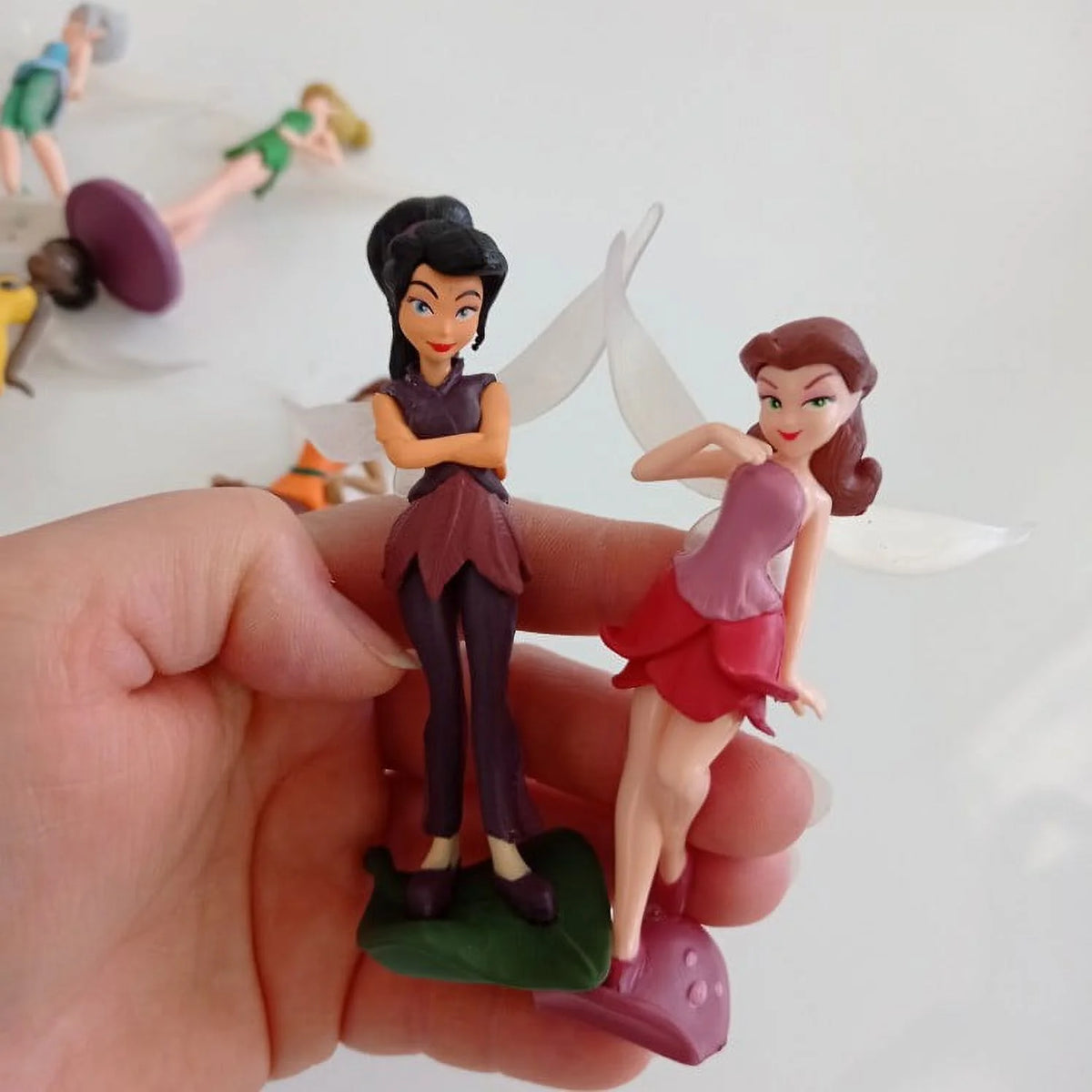 7Pcs/Set Pixie Girl Flower Fairies Miniature PVC Figures Doll Toy J13537