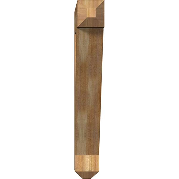 Traditional Craftsman Rough Sawn Bracket, Western Red Cedar M162