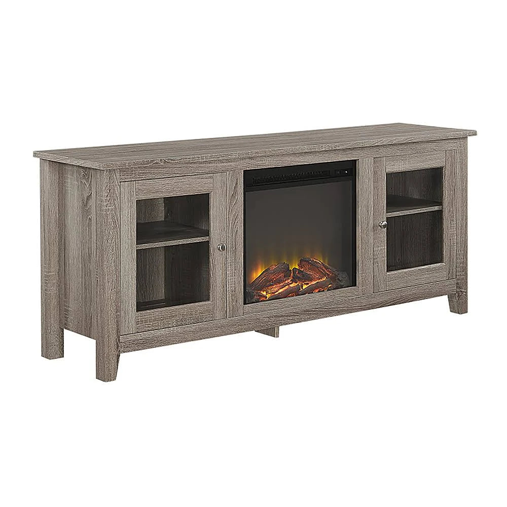 Gray Electric Fireplace for TVs Up to 60 V2221