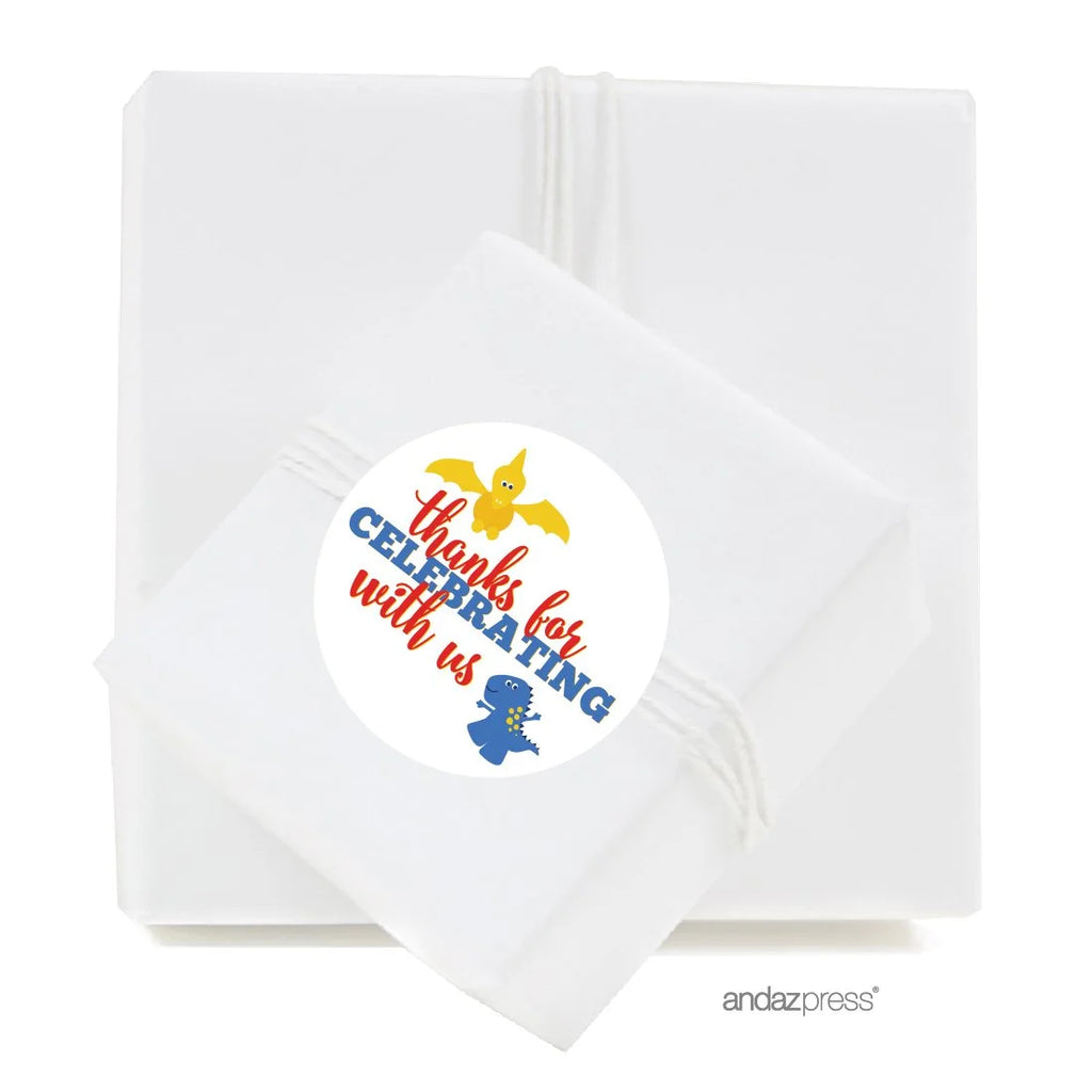 40-Pk Dinosaur Party Labels F669