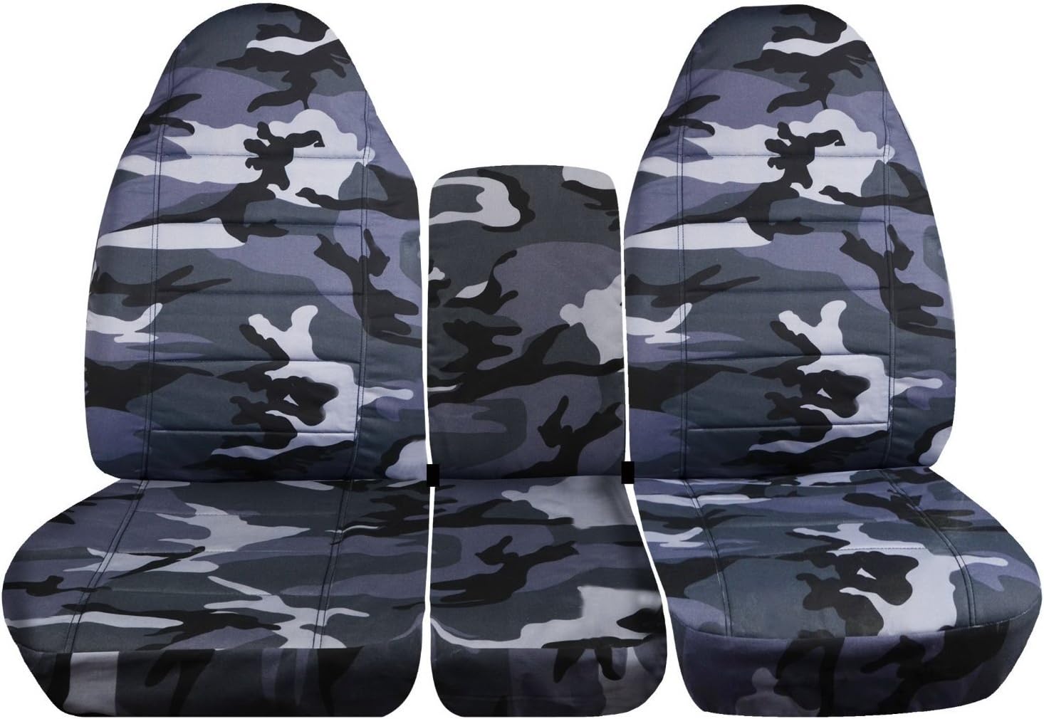 Camo Truck Seat Covers for 2002-2005 Dodge Ram Front 40/20/40 Split Bench with Center Console W4167