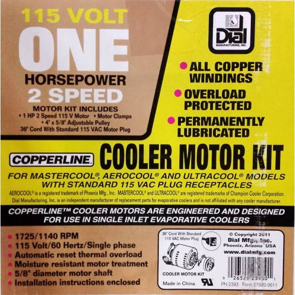 Metal Black Evaporative Cooler Motor Kit G9606