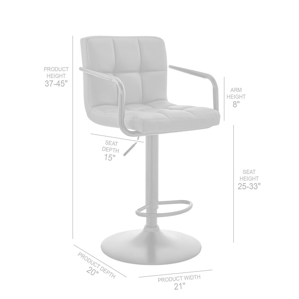 Gray/Black Faux Leather Swivel Bar Stool J12453