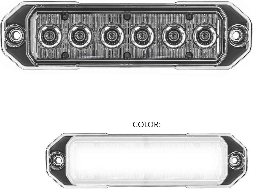 Red/Blue 18W LED Strobe Light, Pack of 2 U76107