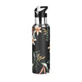 Black Stainless Steel Insulated Water Bottle with Straw Lid P736