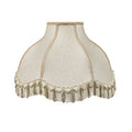 Cream Scallop Bell Shape Lamp Shade, 17 inch Wide N576482