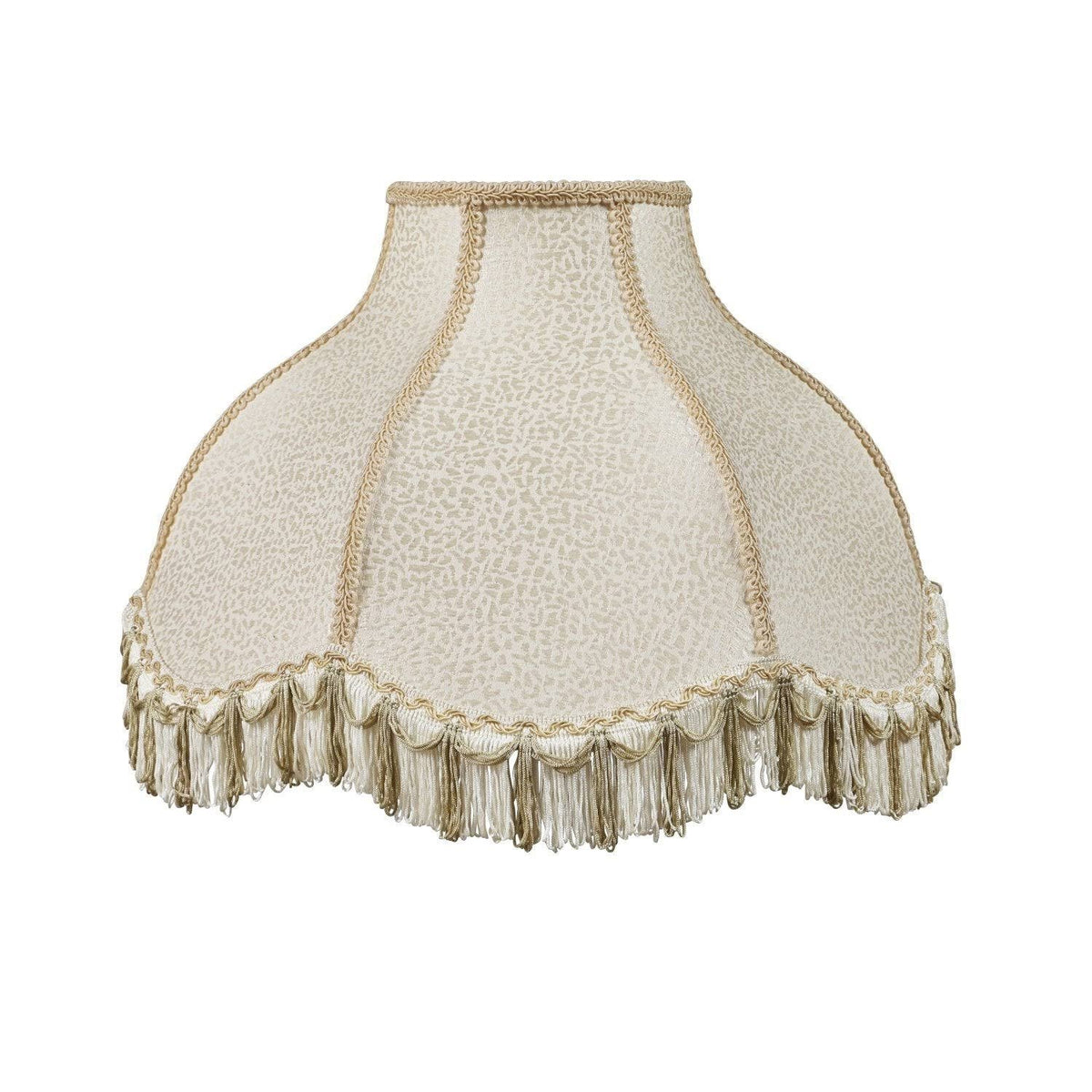 Cream Scallop Bell Shape Lamp Shade, 17 inch Wide N576482