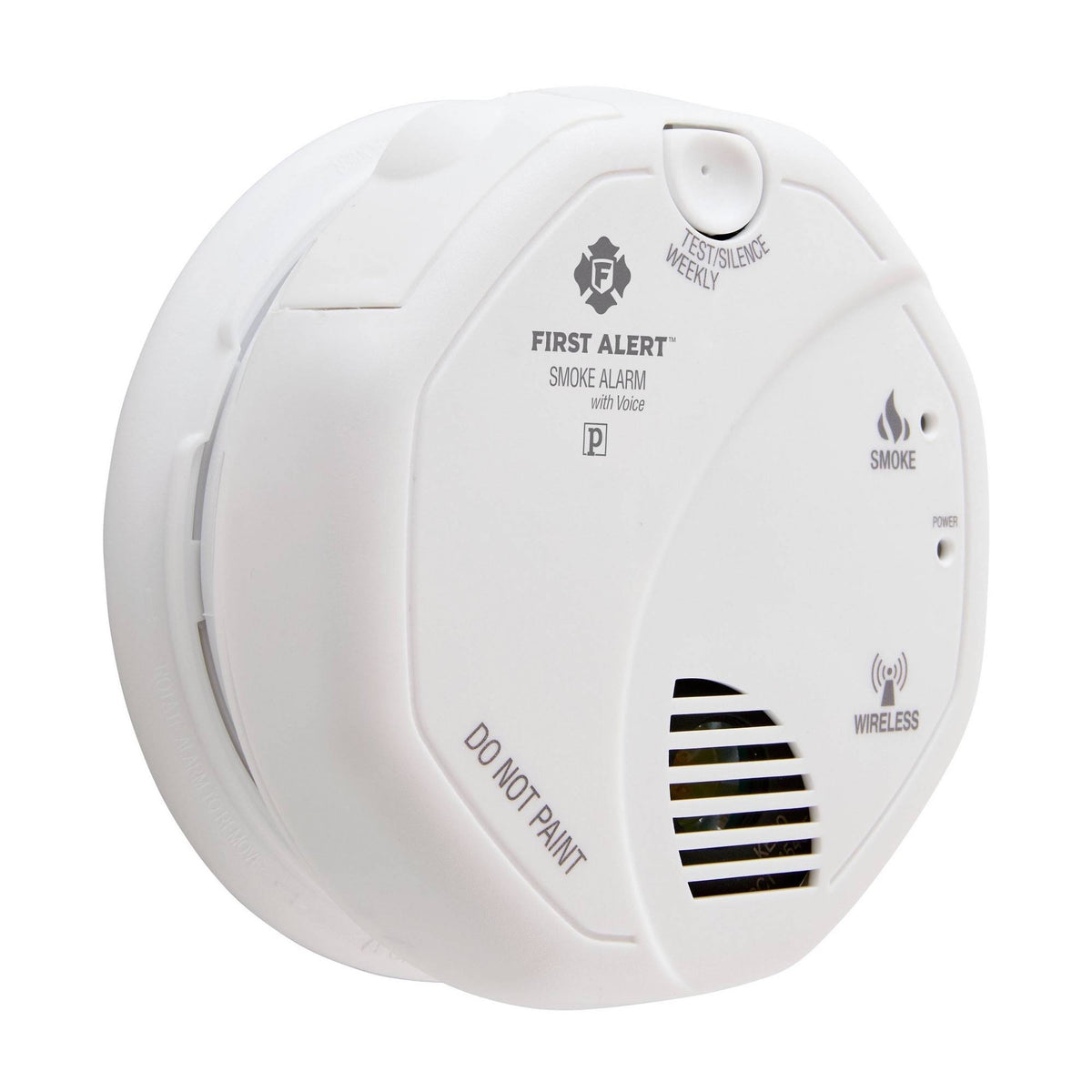 2 Pack White Wireless Smoke Alarm with Voice Location P286735