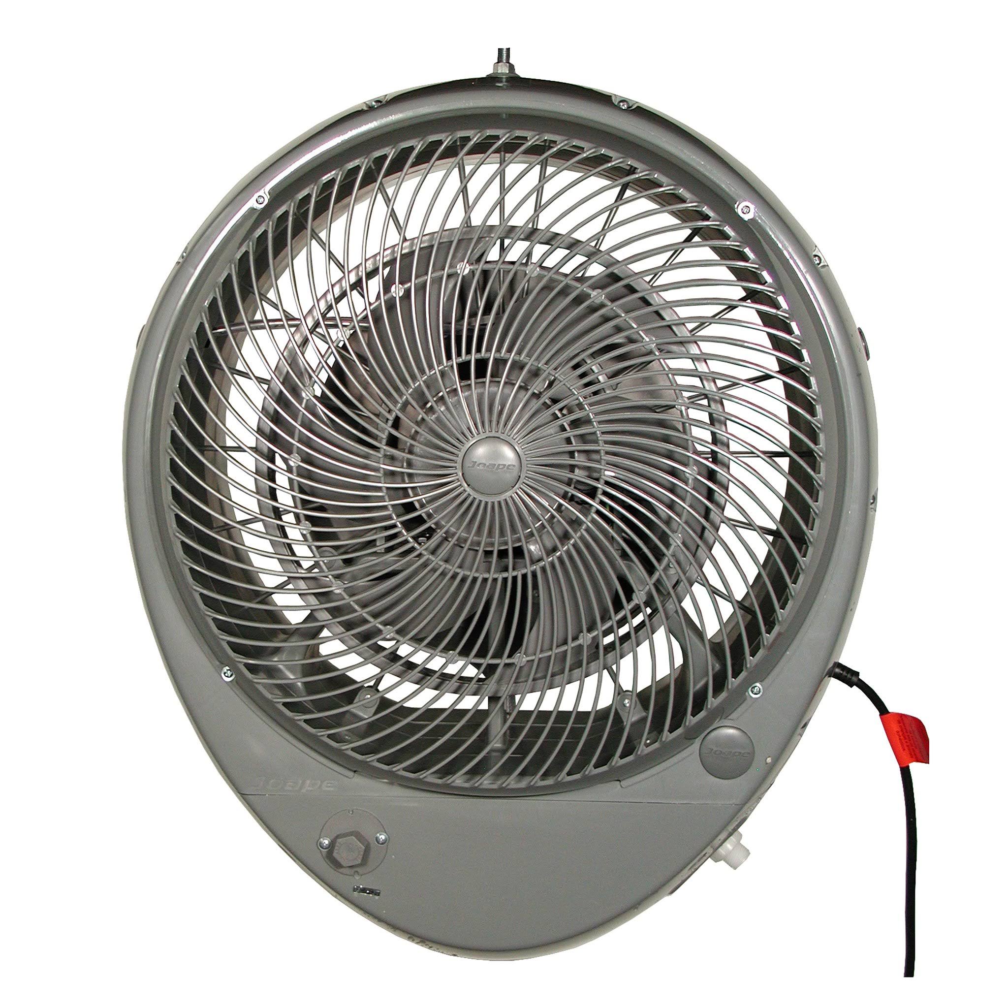Black Wall Mount Misting Fan Y618