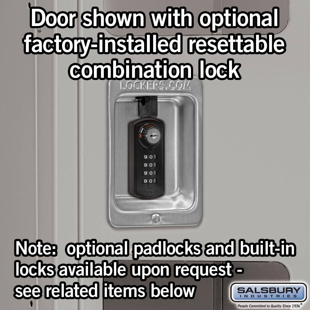 See-Through Metal Locker, Single Tier, 3 Wide, 6 Feet High, 18 Inches Deep, Tan M242