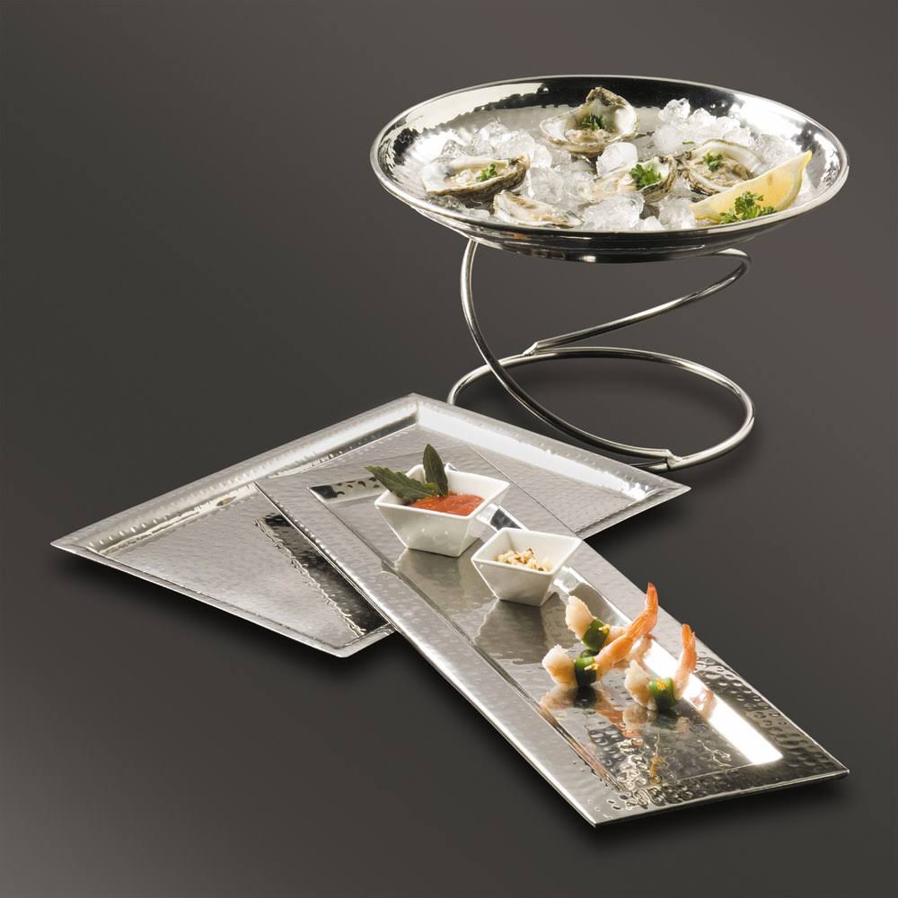 Stainless Steel Hammered Tray, 23-3/4x22 L M168566